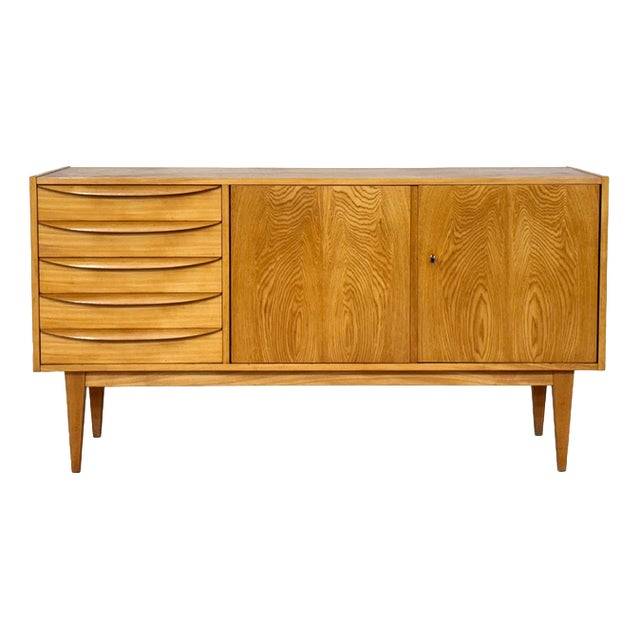 Mid-Century Series 602 Sideboard in Ash from Hellerau For Sale