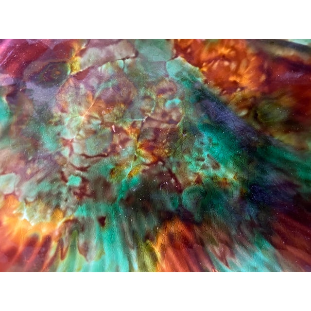 Wedgwood Antique 19th Century Wedgwood Tortoise Glaze Majolica Pottery Sea Shell Serving Dish For Sale - Image 4 of 7