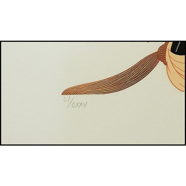 Erté 1980s Pillow Swing, Erté For Sale - Image 4 of 5