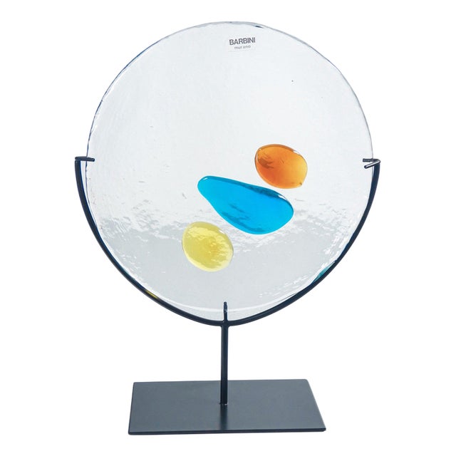 Blown Glass Sculpture by A. Barbini For Sale