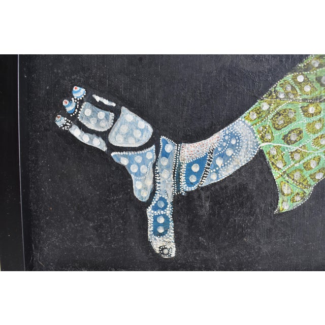 Gonzalo Sebastian De Erice, Figure, 1974, Oil on Board For Sale - Image 6 of 9