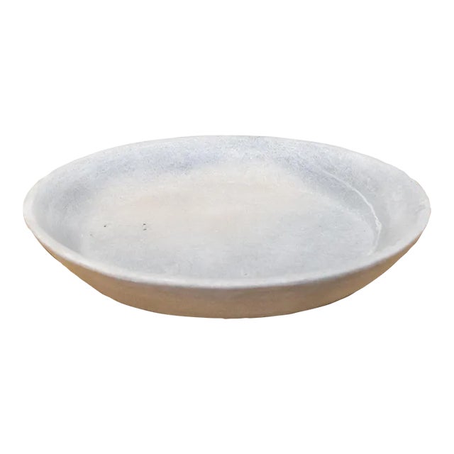 White Marble Dough Bowl For Sale