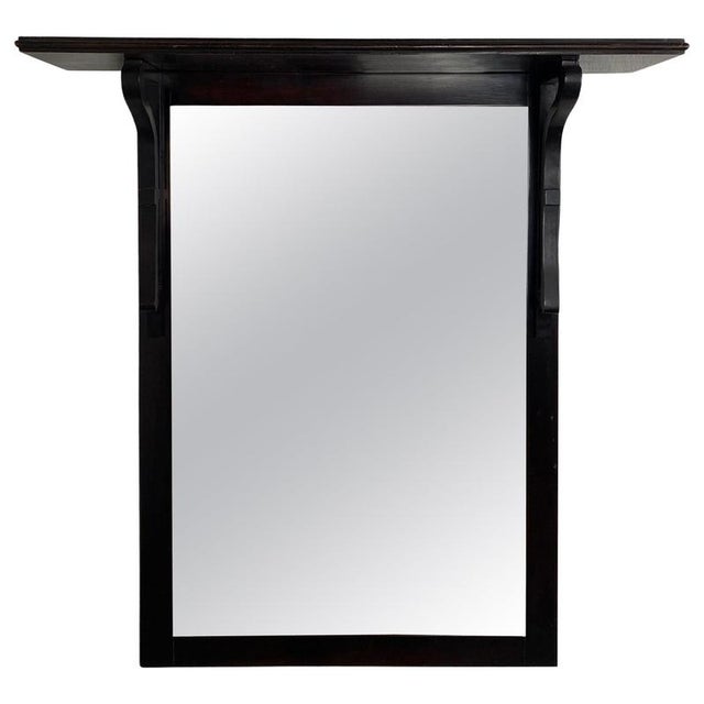 Black Art Nouveau Mirror Frame, 1890s For Sale - Image 8 of 8