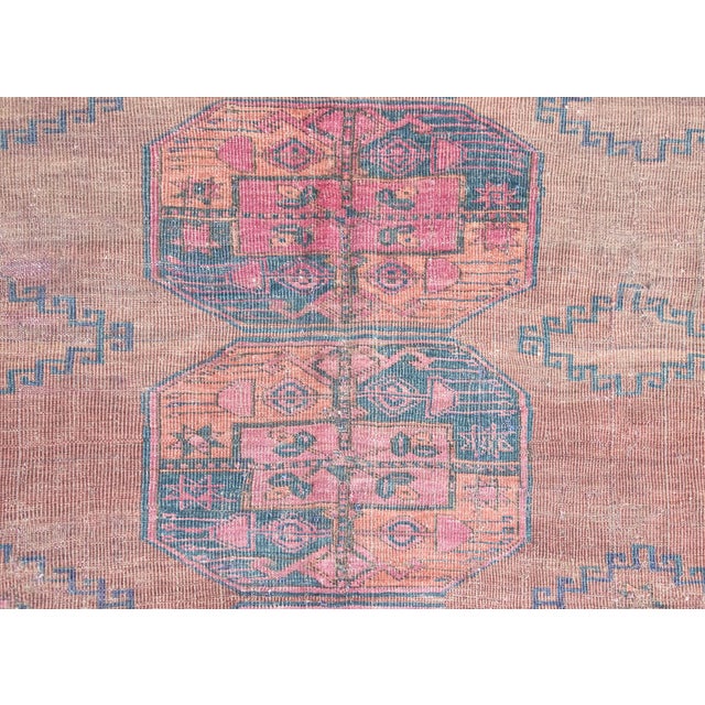 Brown Early 20th Century Afghani Bashir Rug For Sale - Image 8 of 16