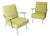 Slipper Chairs in Tubular Metal by Mario Franchioni for Framar, 1950s, Set of 2 For Sale