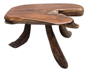 Vintage Live Edge Wood Slab Table
