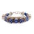Gemstone Nepal Design Lapis Lazuli & Silver Bohemian Bracelet For Sale - Image 7 of 7
