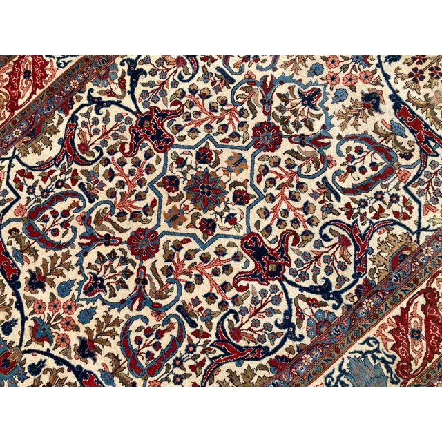 Antique Qum Rug, 1890s For Sale - Image 11 of 17