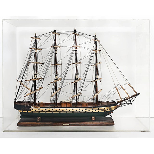 Ship's Model Spanish Fragata Espanola/Ano 1780 in Acrylic