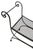 Mid 20th Century Hollywood Regency Wrought Iron Saddle Seat Bench For Sale - Image 10 of 13