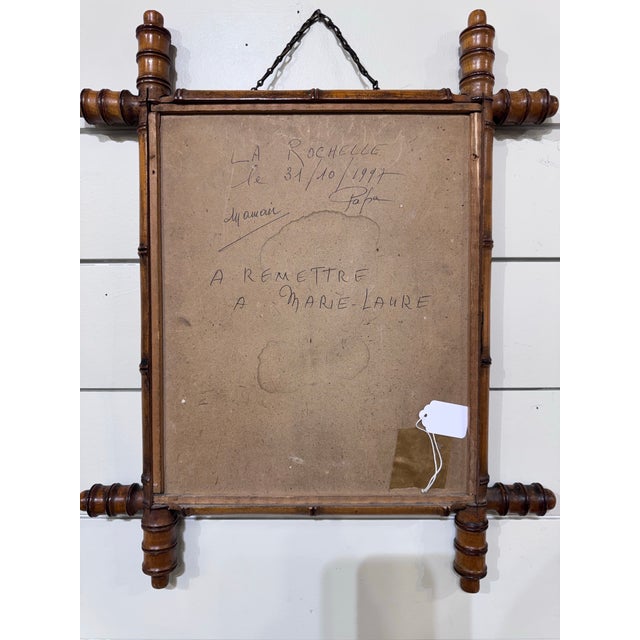 1900 - 1909 19th Century French, Full Bamboo Mirror For Sale - Image 5 of 8