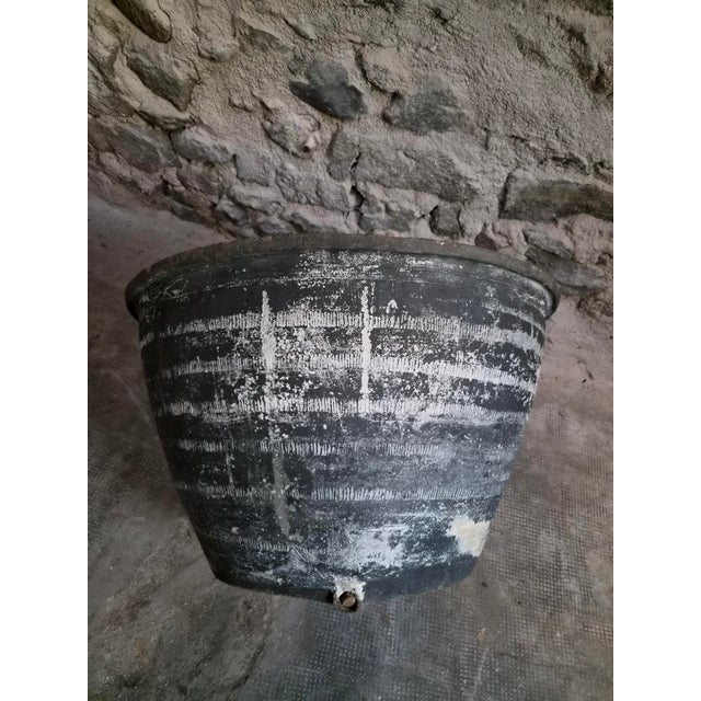 Antique French Rustic Terracotta Wash Trough, Auvergne, 19th Century For Sale - Image 16 of 18