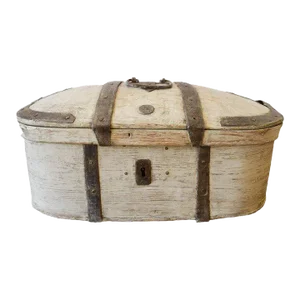 19th Century Painted Swedish Travel Box
