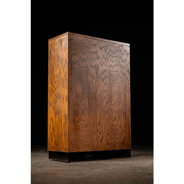 Vintage 60-Drawer Walnut Card Catalog For Sale - Image 4 of 13