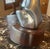1990s Pewter Sculpture of Seated Woman in Her Wrap For Sale - Image 5 of 5