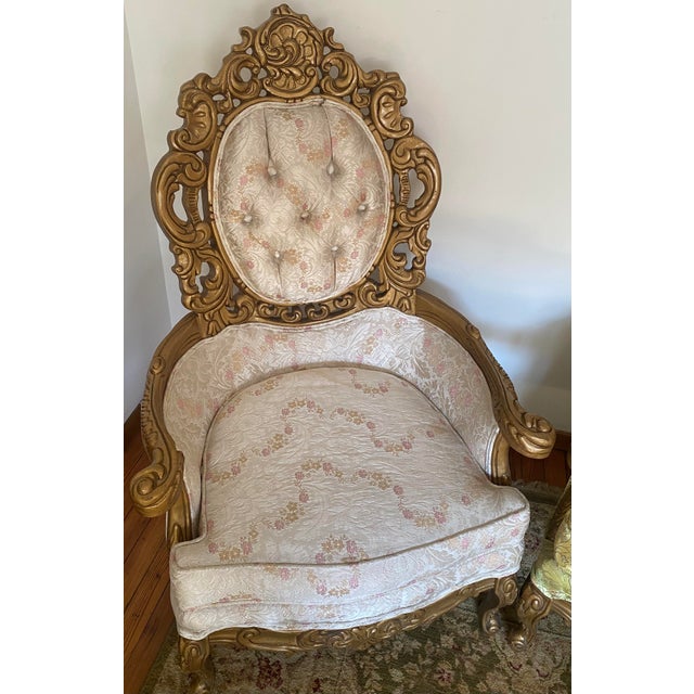 1990s French Rococco Sofa Set For Sale - Image 9 of 18