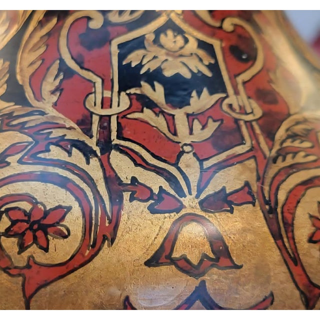 Late 20th Century Bradburn Gallery Hand Painted Table Lamp For Sale In Denver - Image 6 of 6