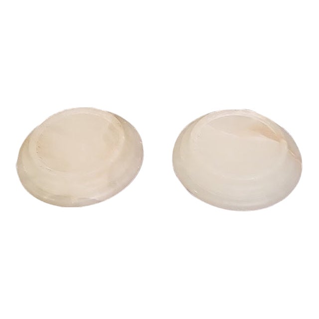 Restoration Hardware Alabaster Candle Holder Base For Sale