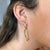 2000 - 2009 14k Gold Open Twisted Drop Earrings With Diamond Pave - Made in Italy, Pair For Sale - Image 5 of 11