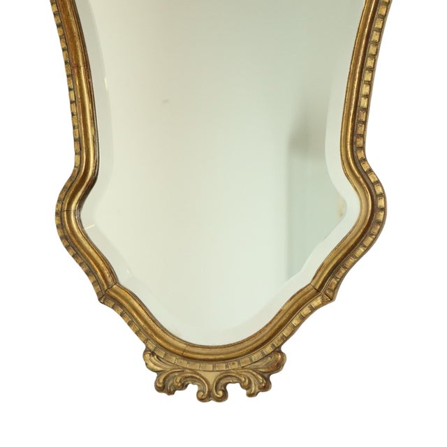 Faceted Gold Leaf Mirror from Deknudt, 1960s For Sale - Image 13 of 18