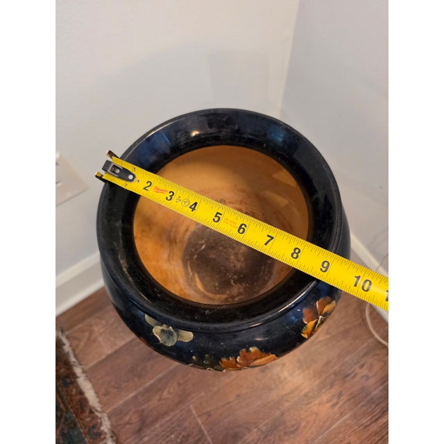 Antique Weller Pottery Plant Pot and Pedestal Planter, 2 Pieces For Sale In Cleveland - Image 6 of 6