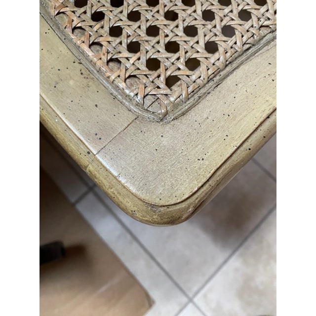 Ecru Vintage French Provincial Cane Louis XV Style Wood Dining Chair. Three Available For Sale - Image 8 of 8