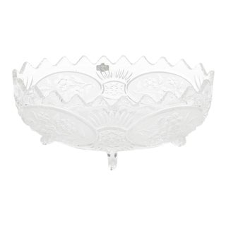 Zajecar Crystal Footed Bowl For Sale