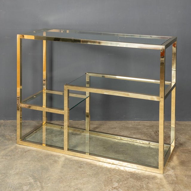 1970s Antique Etagere in Chromed Brass, 1970 For Sale - Image 5 of 17