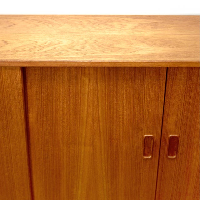 Brown Westergaards Møbelfabrik Teak Model #29 Tall Sideboard / Highboard Attributed to Børge Dam For Sale - Image 8 of 17