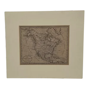 1800 Boston Rare Map of North America From the Latest Discoveries