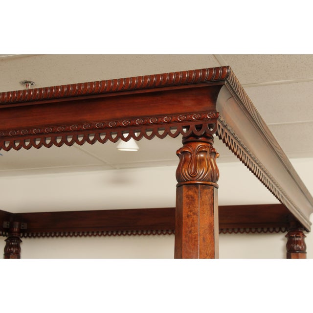 Henredon Historic Natchez Collection Mahogany King Poster Canopy Bed