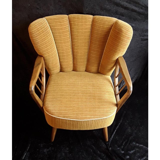 Mid-Century Modern Mid-Cotury Cocktail Armchair in Beech, 1950s For Sale - Image 3 of 11