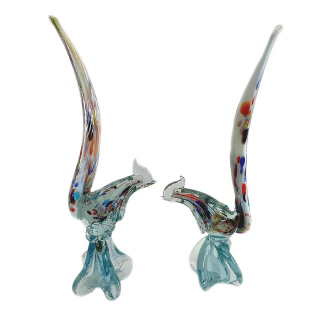 1950s Matching Murano Glass Pheasants Birds - a Pair For Sale In Chicago - Image 6 of 6