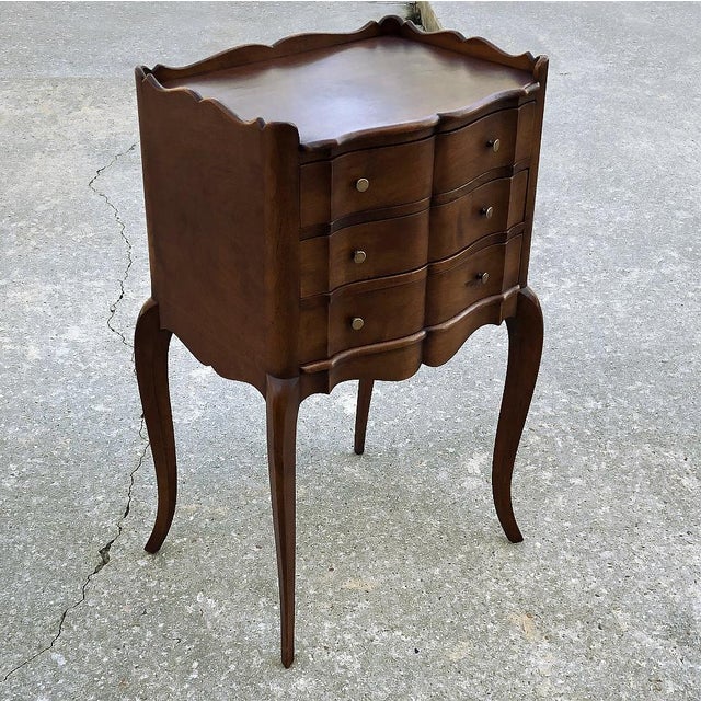 Pair Antique Country French Fruitwood Nightstands Chairish