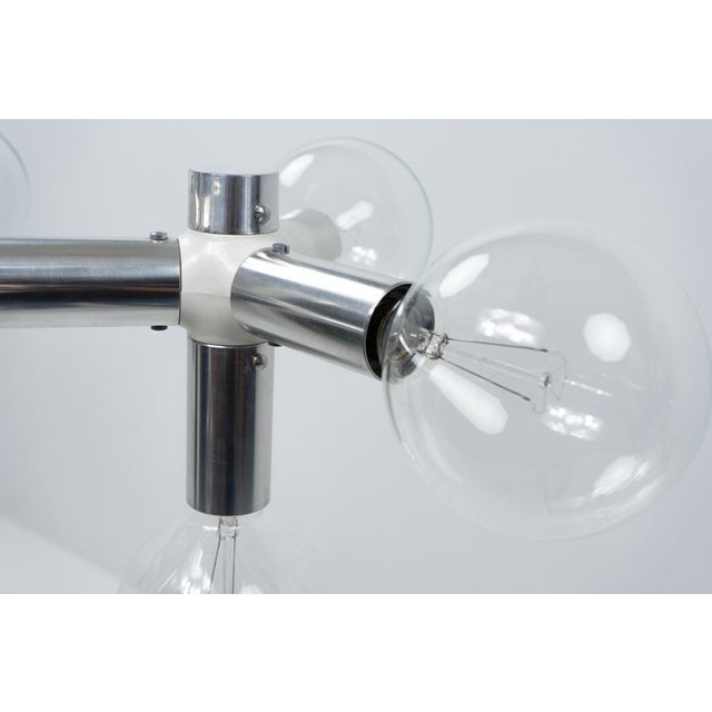 Silver Atomic Ceiling Lamp by Haussmann for Swisslamps International, 1960s For Sale - Image 8 of 13
