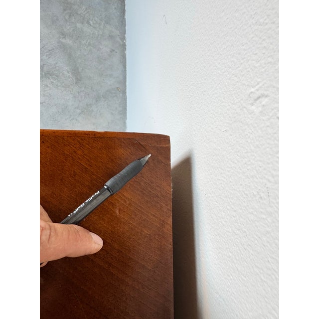 Vintage Hollywood Regency Style - Burlwood Lowboy Chest of Drawers For Sale - Image 10 of 12