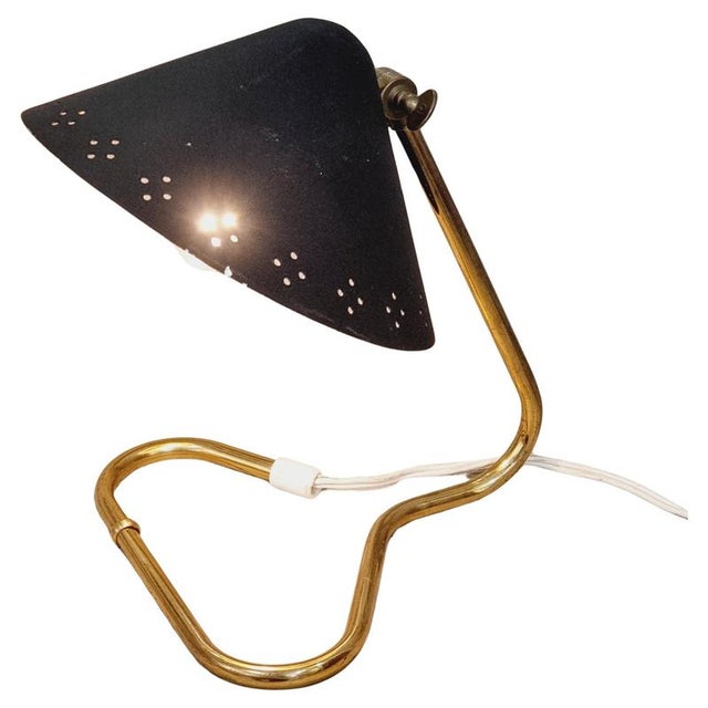 Black Scandinavian GK14 Table Light by Erik Wärnå, 1890s For Sale - Image 8 of 8