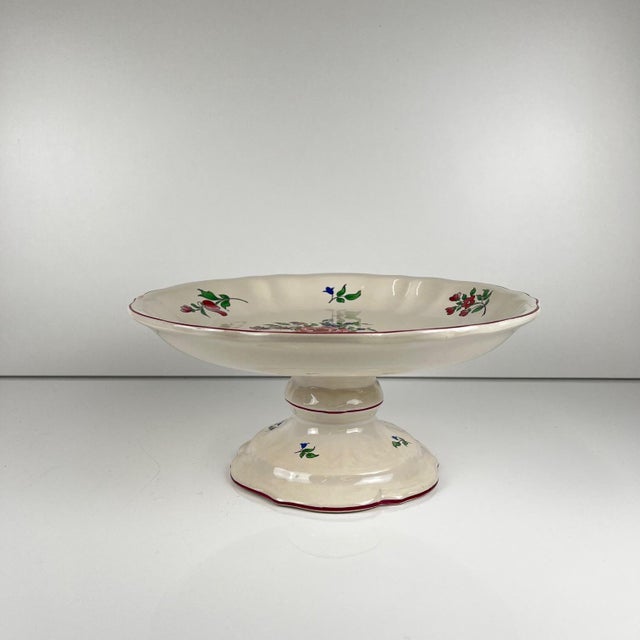 Streetlight Model Fruit Bowl with Pink Pattern from KG Lunéville, 1980s For Sale - Image 4 of 8