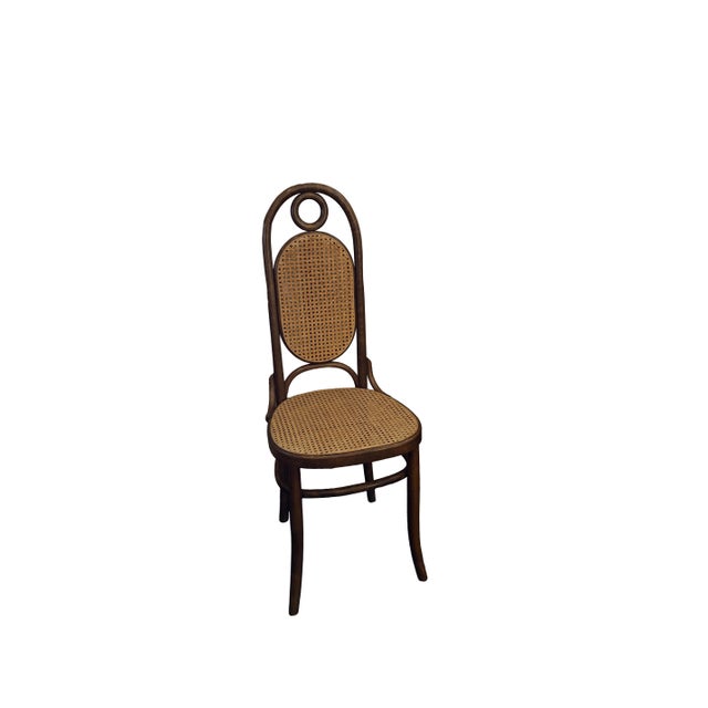 Art Nouveau Thonet No. 17 Set of Four Bentwood Dining Chairs, Art Nouveau For Sale - Image 3 of 7
