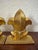 1990s 1990s Fleur De Lis Bookends With Gold Finish For Sale - Image 5 of 9