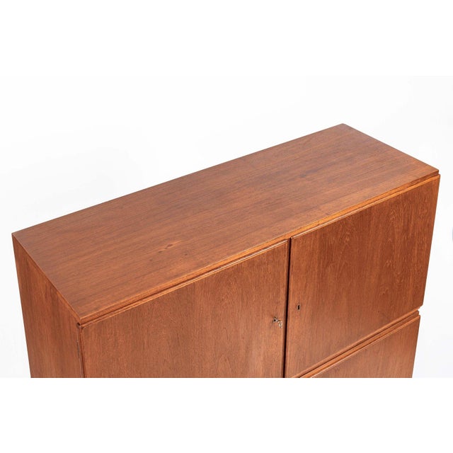 1960s Mid-Century Scandinavian Teak Wood Storage Cabinet in the Style of Afdal For Sale - Image 5 of 15