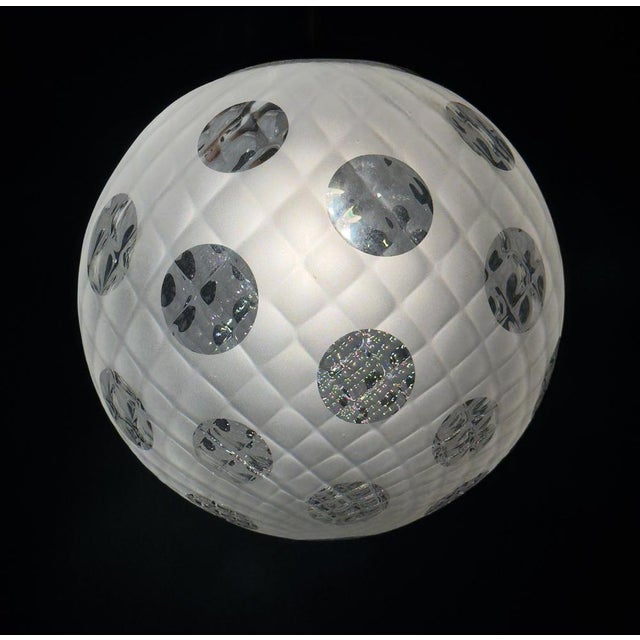 Vintage Murano Sphere Ball Pendant Lamp, 1950s For Sale - Image 11 of 14