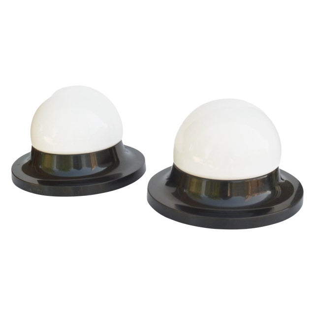 A Pair of Ceiling Lamps, Polam Radom, Poland, 1970s. For Sale