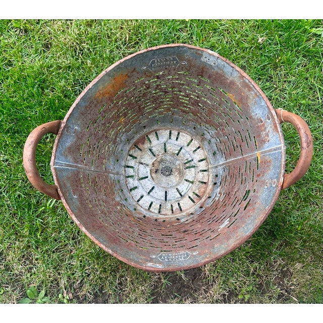 Vintage Olive/Harvest Bucket For Sale - Image 9 of 13