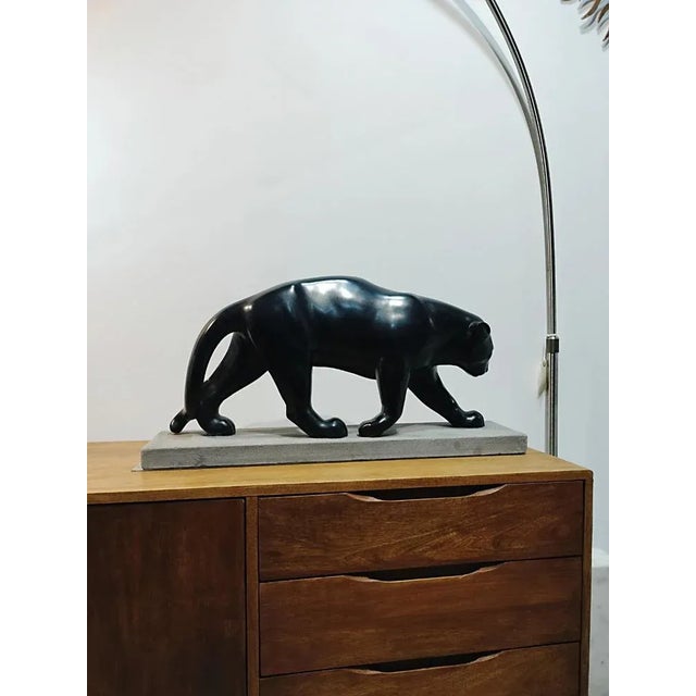 Ceramic Beauvais, Panther, 1920s-1940s, Ceramic For Sale - Image 7 of 13