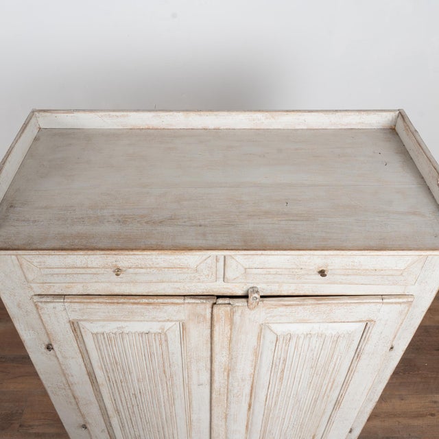 19th Century Swedish Gray Painted Pine Sideboard For Sale - Image 13 of 14