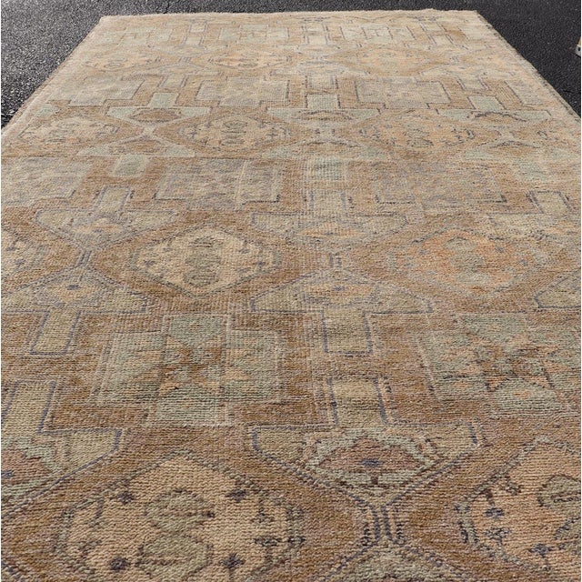 Antique Konya Rug With Soft Sand, Warm Beige, Pale Taupe, and Faded Clay For Sale - Image 10 of 12