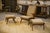 Scandinavian Armchair and Ottomans, 1960s, Set of 3 For Sale - Image 16 of 16