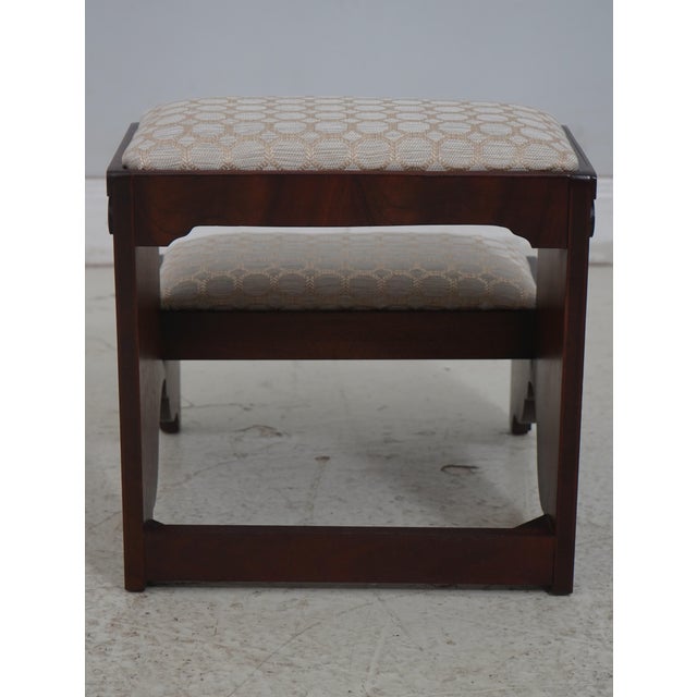 1990s Chippendale Style Mahogany Bedsteps For Sale - Image 5 of 14