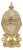 Pierre Lorren Handmade Faberge Egg Style Trinket Fabergé Egg Style Austrian Crystal Diamond Pure Gold Deco Hand Painted 5 Star Egg & Handmade Bracelet For Sale